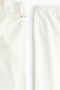 Pyjama en pointelle de coton