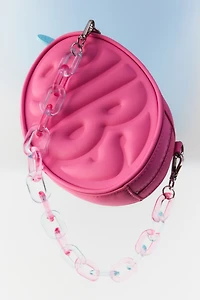 Embossed makeup bag
