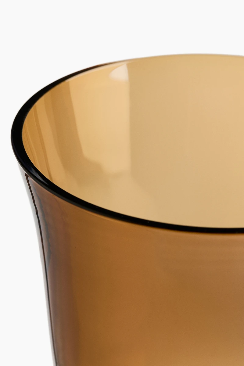 Footed Glass Vase