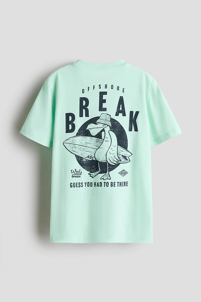 Printed cotton T-shirt