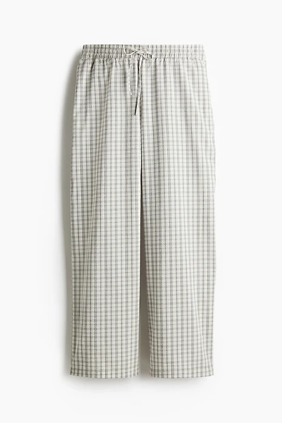 Seersucker Drawstring Pants