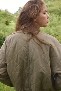 Quilted Bomber Jacket