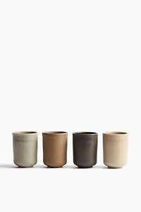 4-Pack Stoneware Mugs