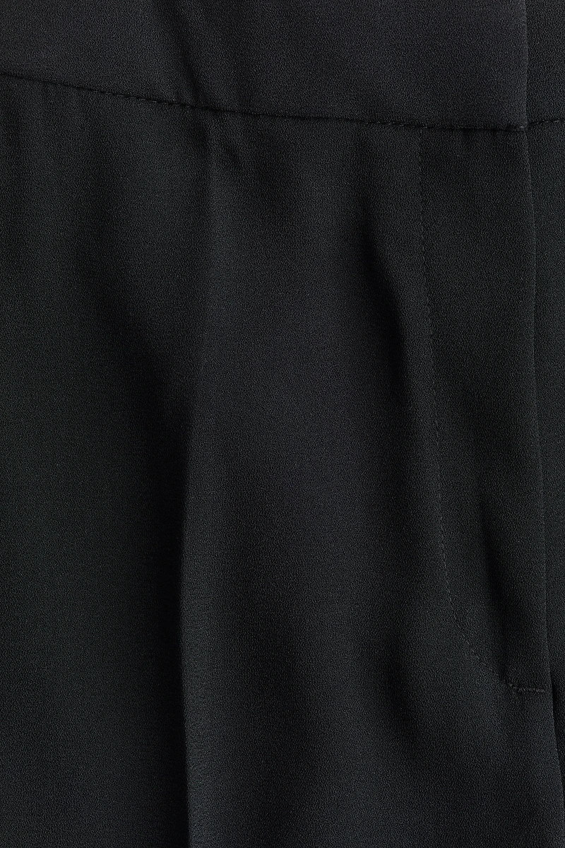 Straight-Leg Creased Pants