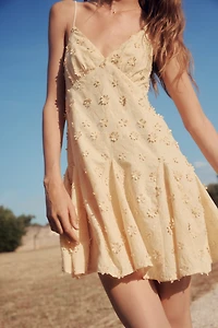 Appliquéd Cotton Dress