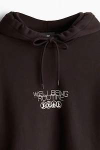 Loose Fit Printed Hoodie