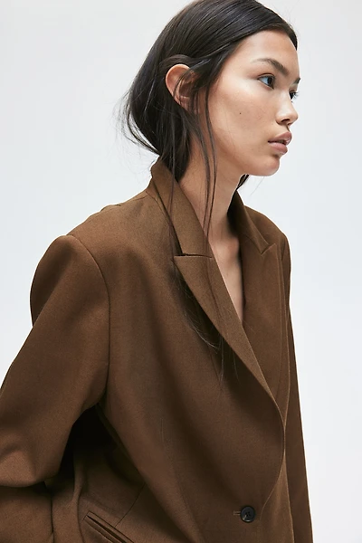 Blazer à fermeture droite