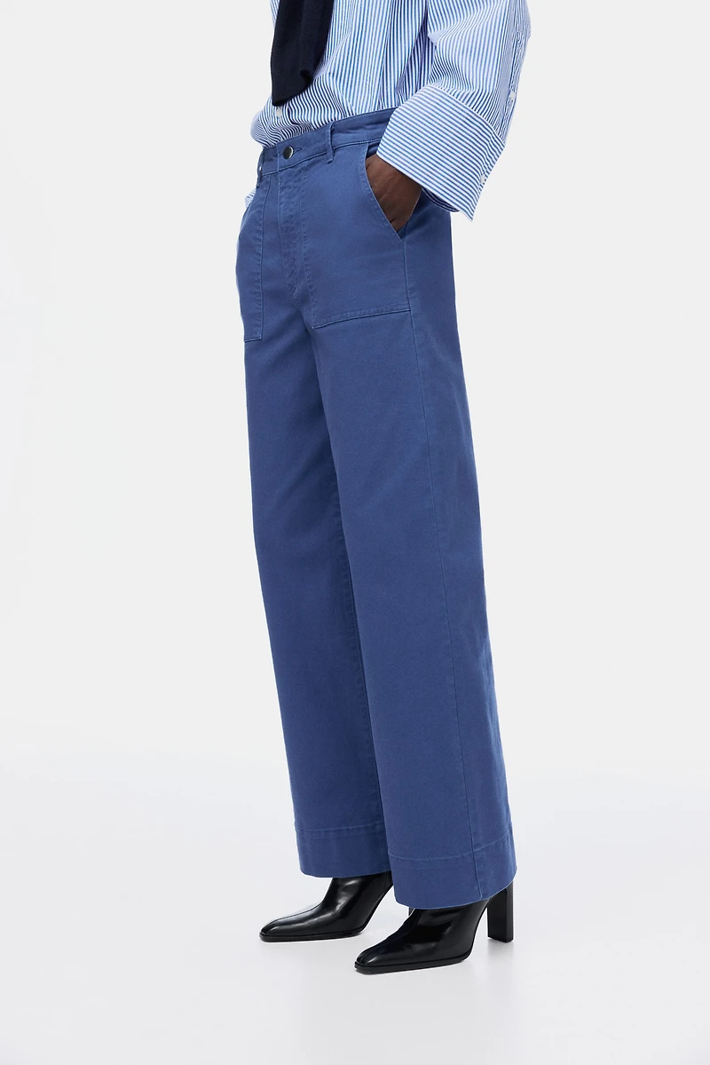 Cotton Canvas Pants