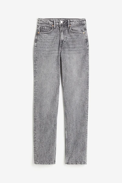 High Rise Slim Straight Leg Jeans