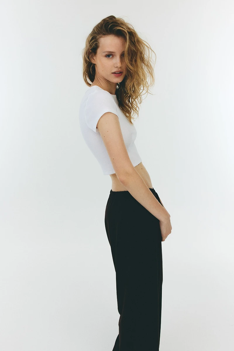 Straight-Leg Drawstring Pants