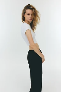 Straight-Leg Drawstring Pants