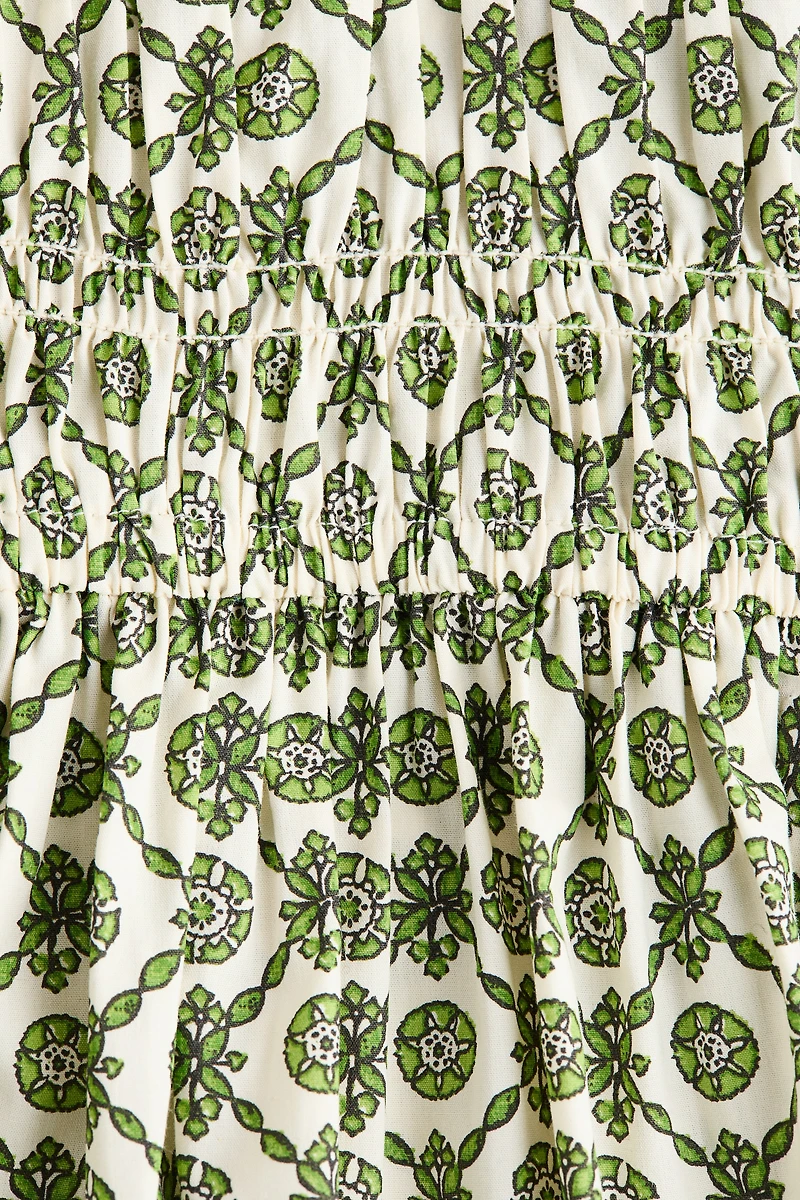 Robe en coton avec jupe évasée