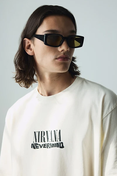 Loose Fit Vintage-Look Printed T-Shirt