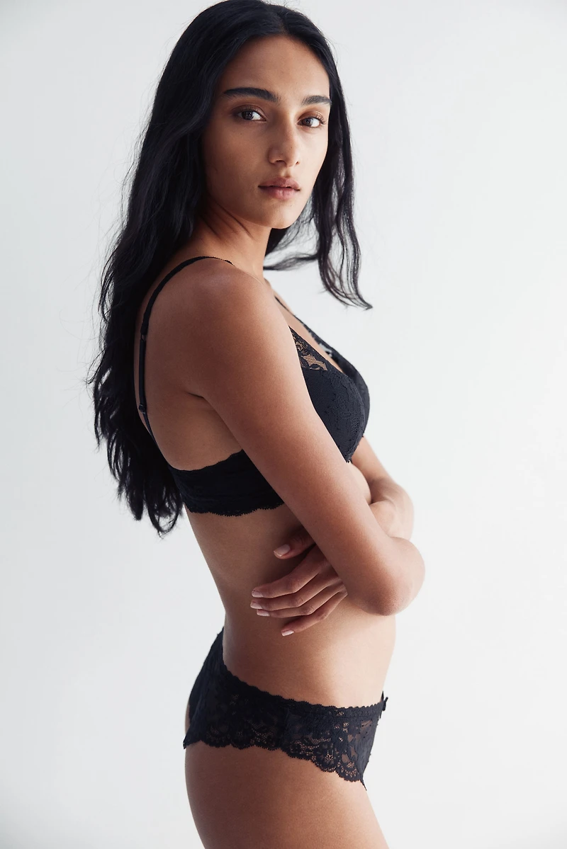 Lot de 2 culottes Brazilian en dentelle