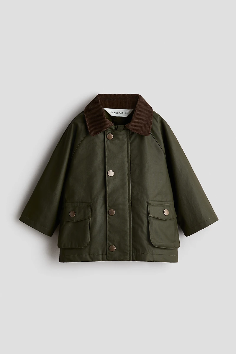 Veste en coton ciré