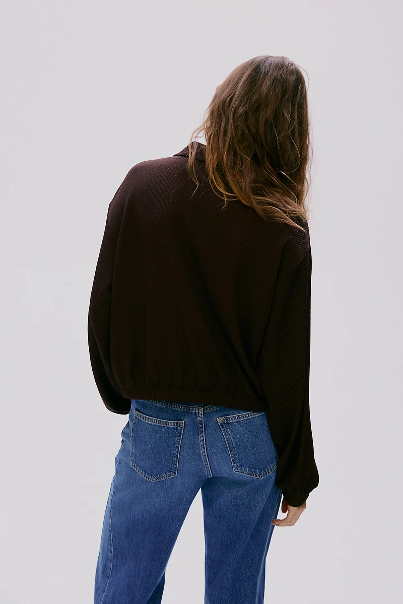 Textured Jersey Jacket