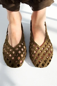 Braided-Look Ballet Flats
