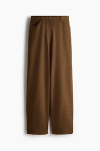 Linen-Blend Pants