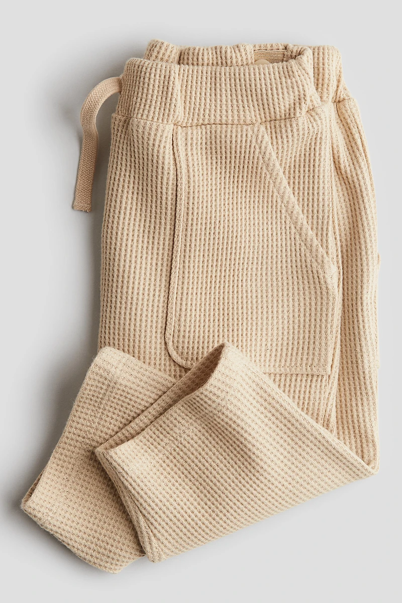 Pantalon de jogging en coton gaufré