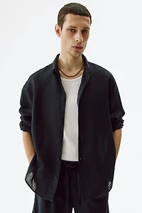 Relaxed-Fit Linen Shirt