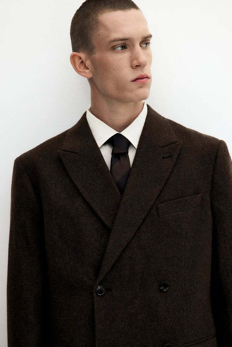 Relaxed-Fit Double-Breasted Jacket