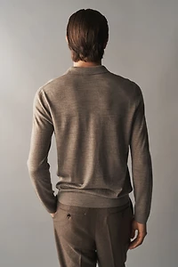 Slim Fit Wool Polo Shirt