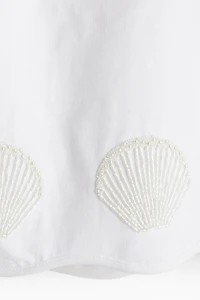 Bead-Embellished Bandeau Dress