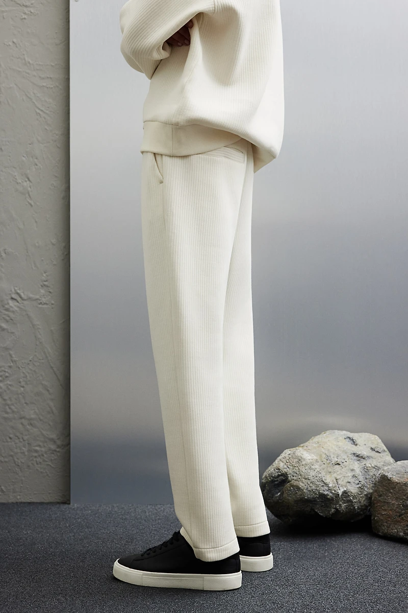 Regular Fit Ribbed Joggers