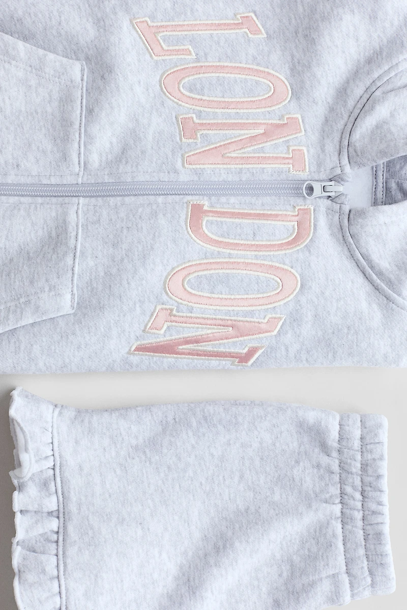 2-Piece Sweatshirt and Sweatshorts Set