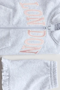 2-Piece Sweatshirt and Sweatshorts Set