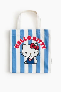 Printed-Motif Tote Bag