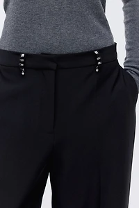 Rivet-Detail Dress Pants