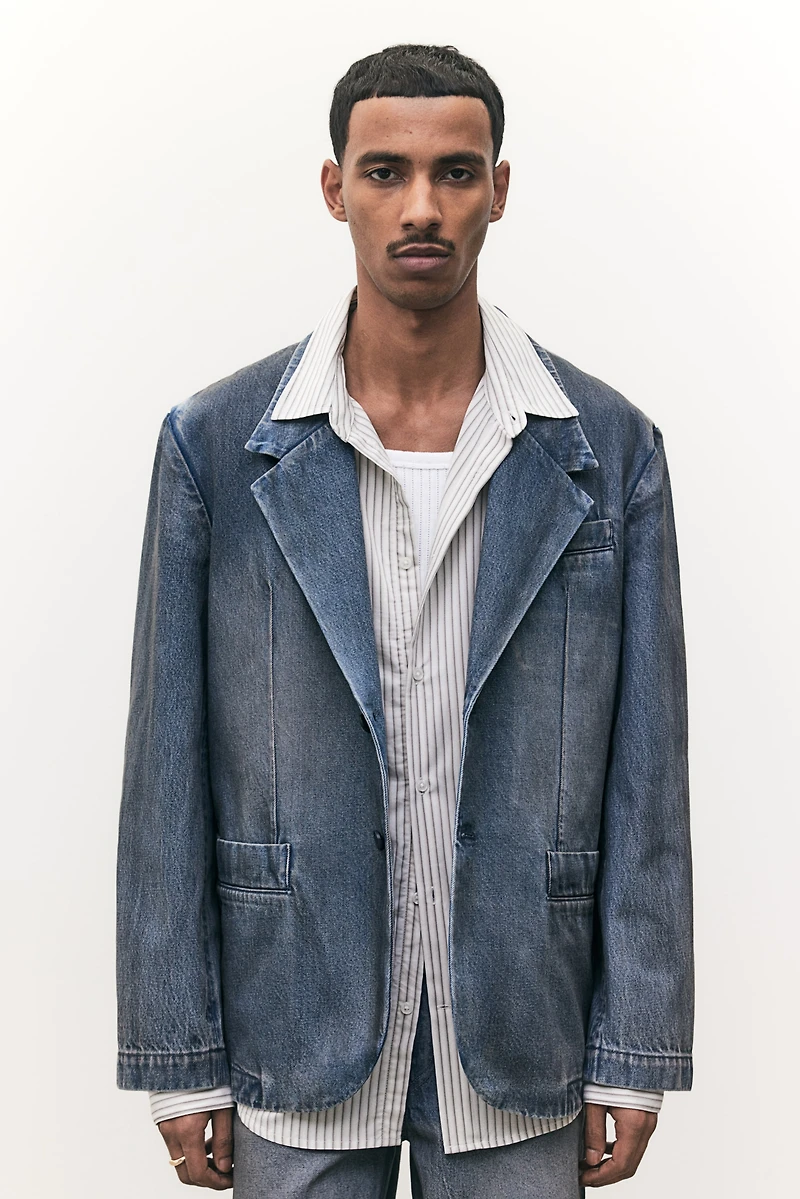 Blazer ample en denim