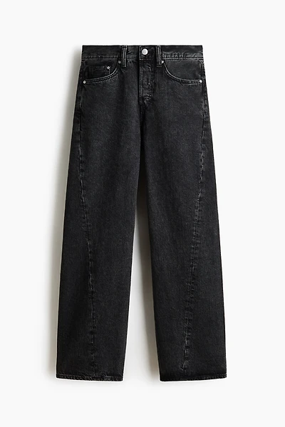 Loose-Fit Straight Twisted-Leg Jeans