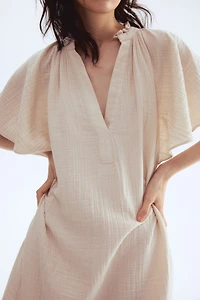Robe trapèze en mousseline