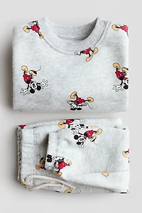 2-Piece Printed Sweatshirt and Joggers Set