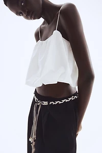 Pants with Macramé Belt