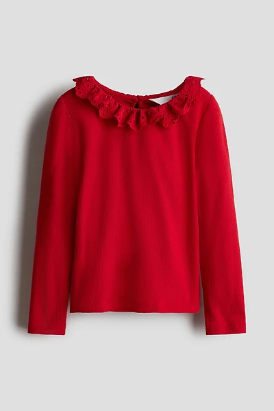 Ruffle-Collar Top