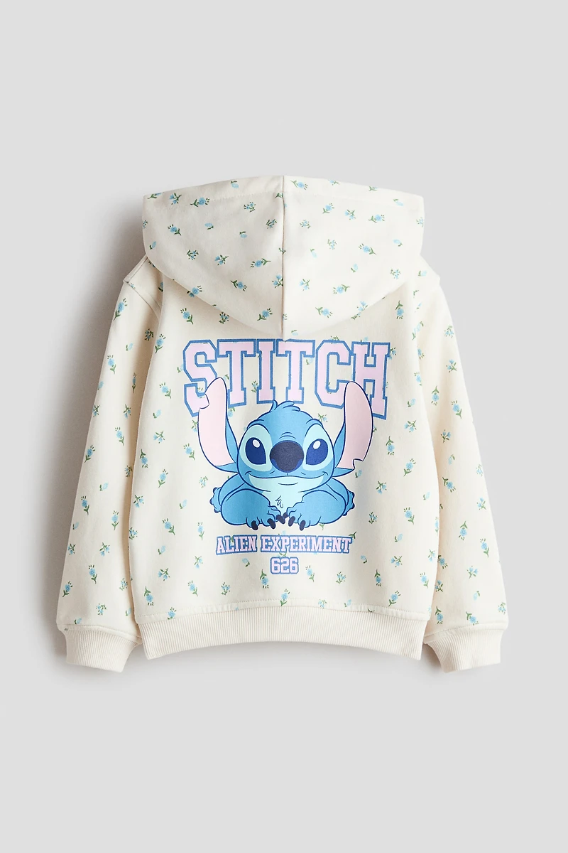 2-Piece Printed Sweatshirt and Sweatshorts Set