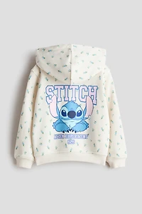 2-Piece Printed Sweatshirt and Sweatshorts Set