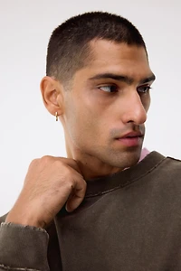 Oversized-Fit Washed-Look Sweatshirt