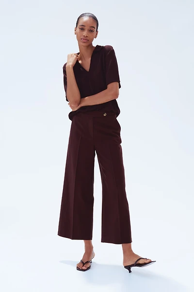 Dressy Linen-Blend Pants