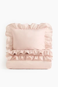 Flounced King/Queen Duvet Cover Set