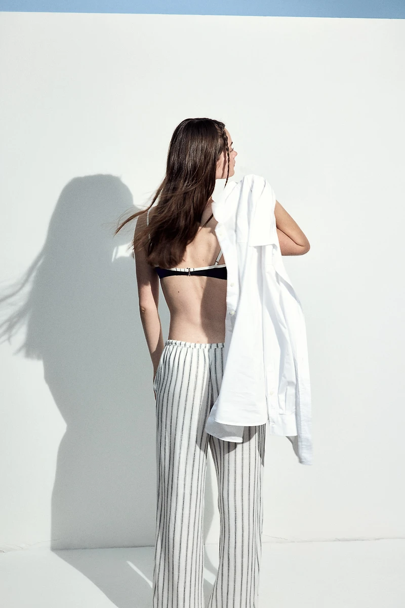 Straight-Leg Drawstring Pants