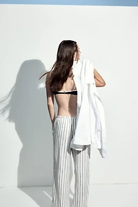 Straight-Leg Drawstring Pants