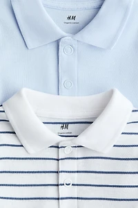 Lot de 2 cache-couches style polo