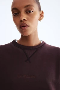 Sweatshirt with Text Motif