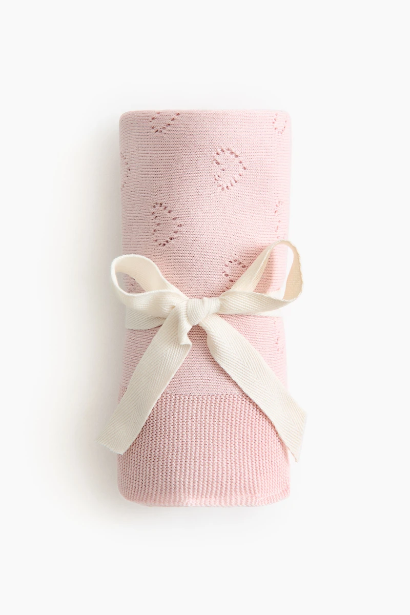 Couverture pour bébé en pointelle de coton