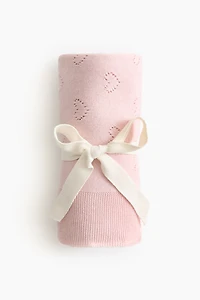 Couverture pour bébé en pointelle de coton