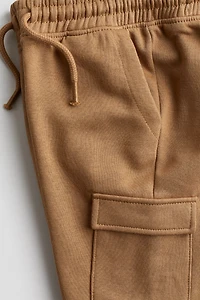 Pantalon de jogging cargo à l'intérieur brossé